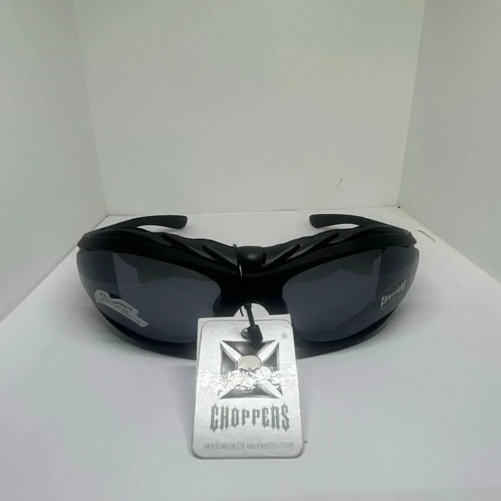 Choppers Wrap Around Sunglasses Foam Lined UV400 Protection